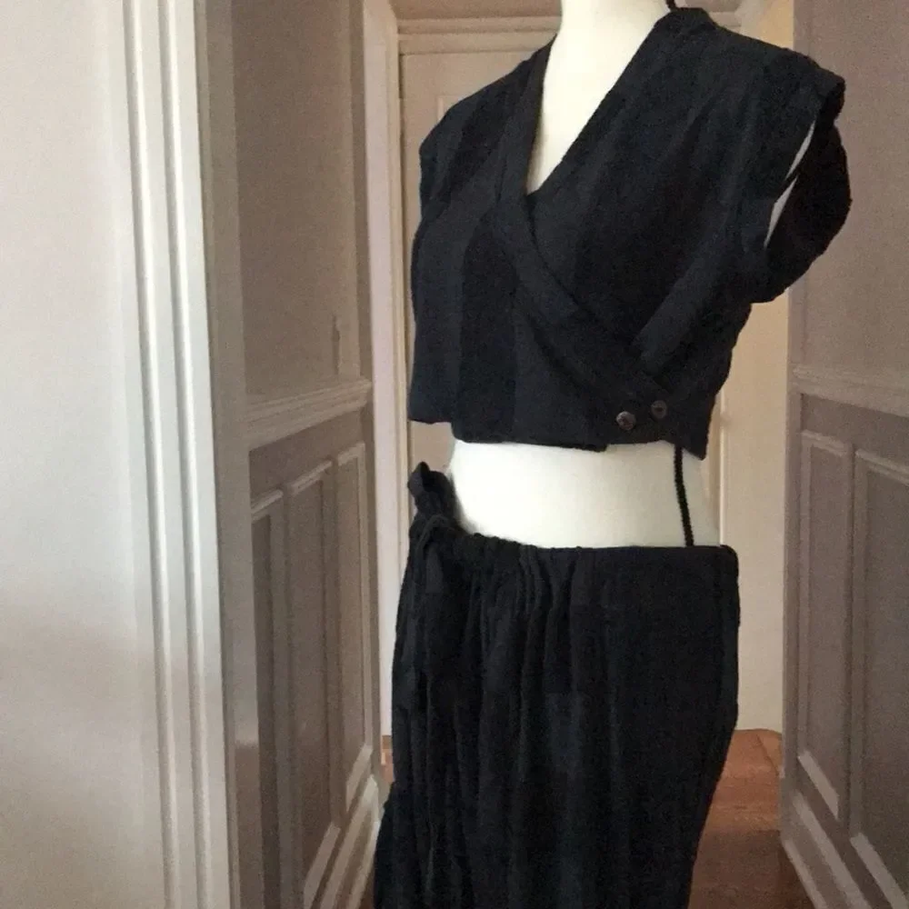 Free People Beach Island Set in Black size S